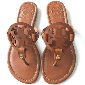 Tory Burch Vintage Vachetta Leather Miller Sandals
